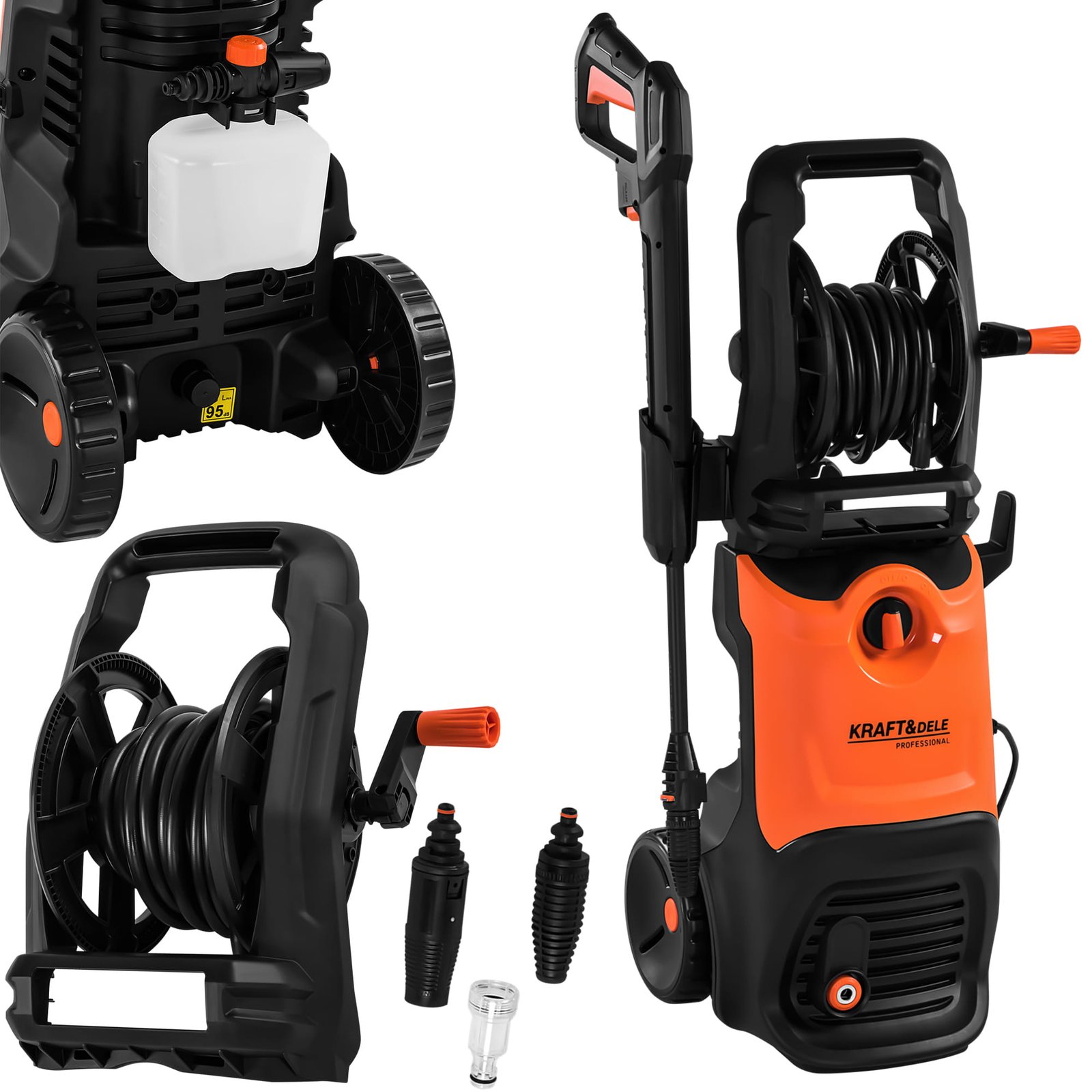 Aukšto slėgio plovimo įrenginys Kraft&Dele KD5382, 3200 W, 280 bar nuotrauka 3