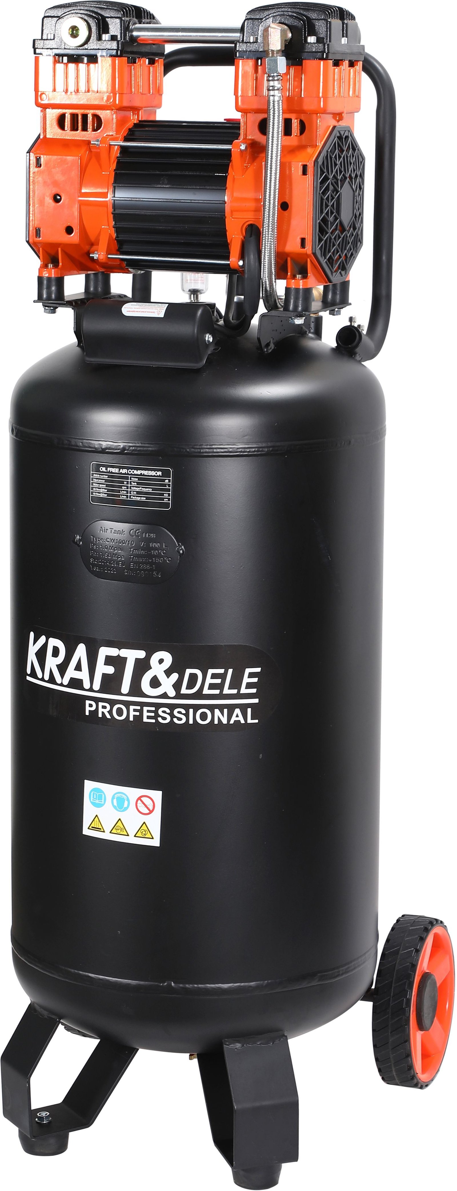 Kraft&Dele KD1389 bealyvis oro kompresorius, 100 l, 3000 W