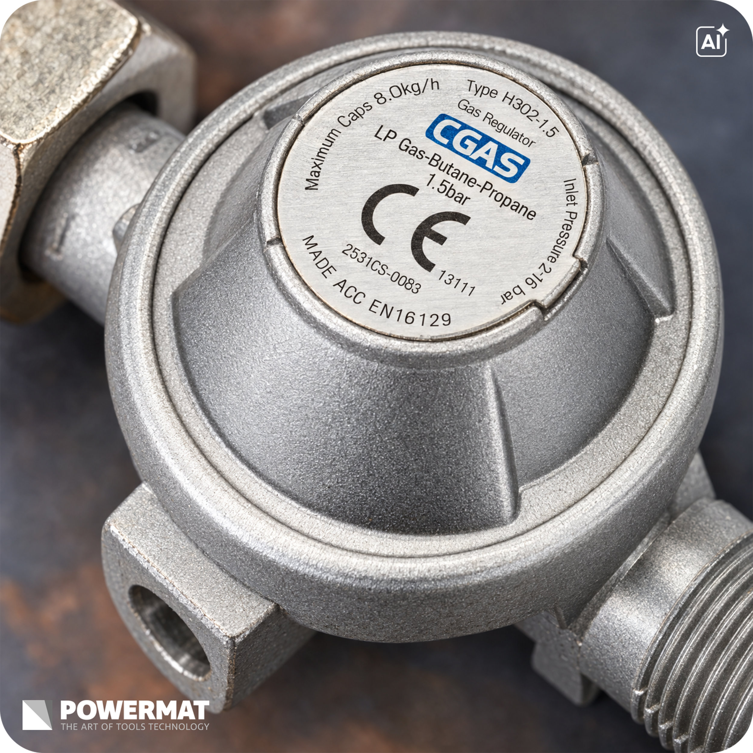 Powermat PM-NAG-65GN dujinė šilumos patranka 65 kW (su reduktoriumi) nuotrauka 10