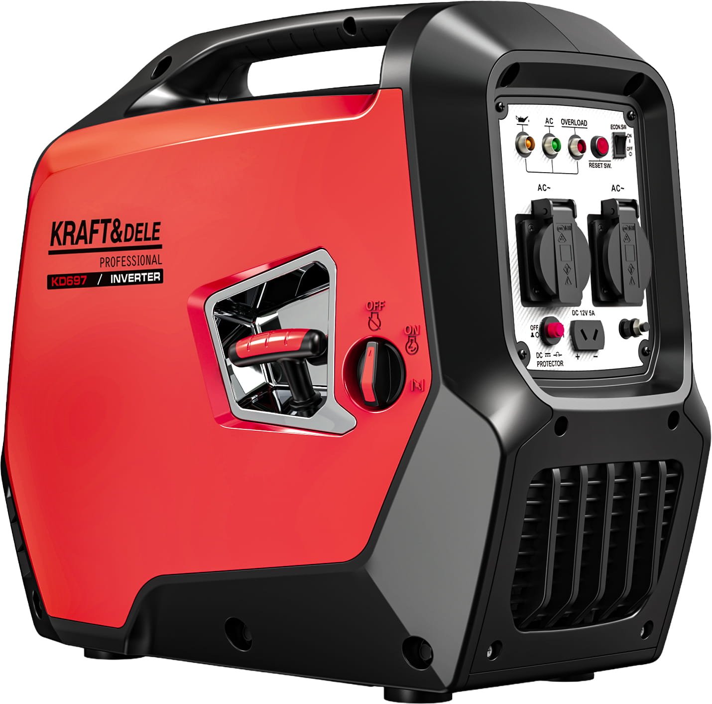 KRAFT&DELE KD697 benzininis inverterinis generatorius 2.3/2.5 kW nuotrauka 4