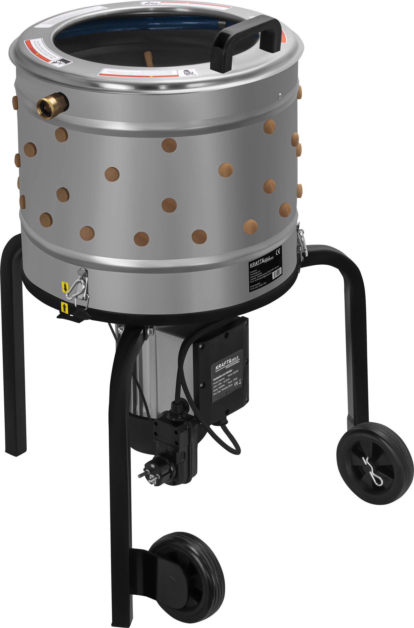 Paukščių plunksnų pešimo mašina KD4350, 550 W, 400 mm nuotrauka 4