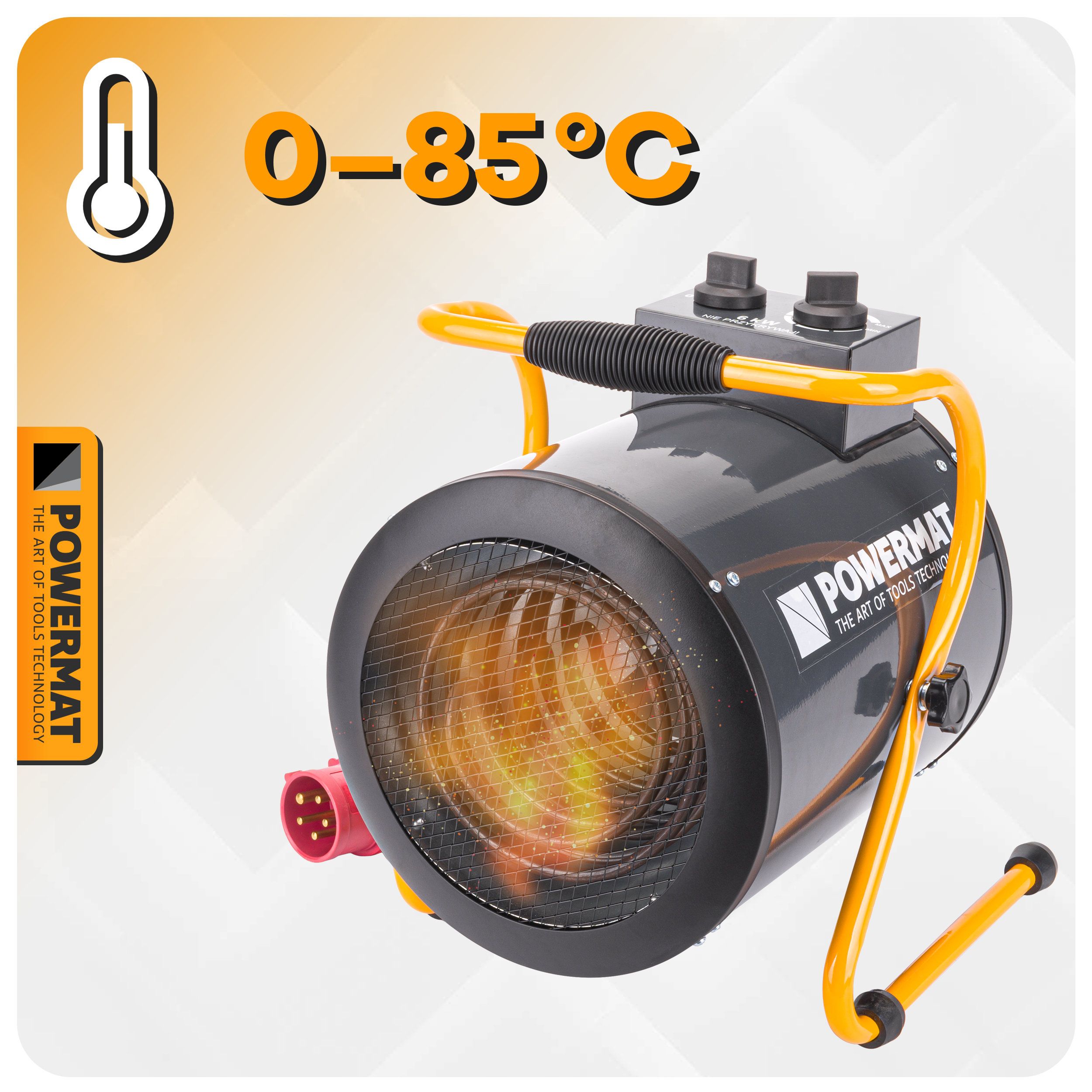 Elektrinis pramoninis šildytuvas Powermat PM-NAG-6EN, 6 kW, 400 V nuotrauka 11