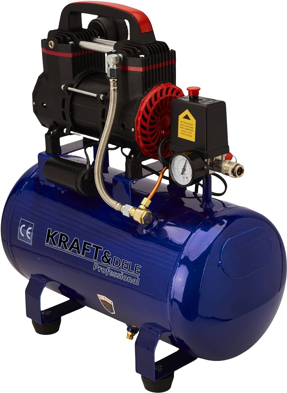 Kraft&Dele KD2128 bealyvinis oro kompresorius 24 l, 1390 W, 220 l/min nuotrauka 6