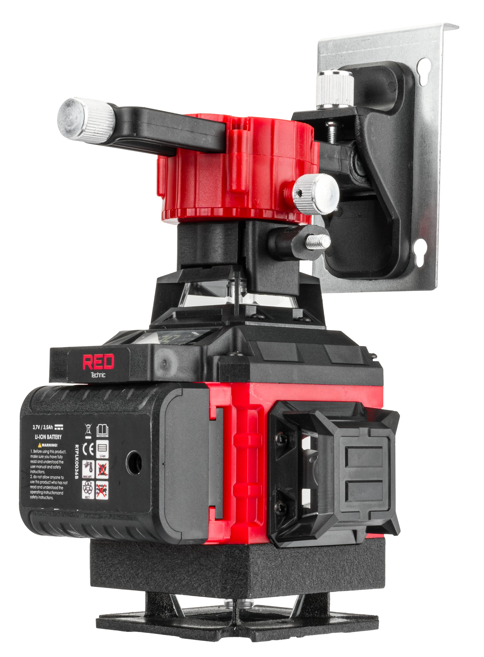 Lazerinis kryžminis nivelyras 4D 360° (žalias) RTPLK0036 nuotrauka 8