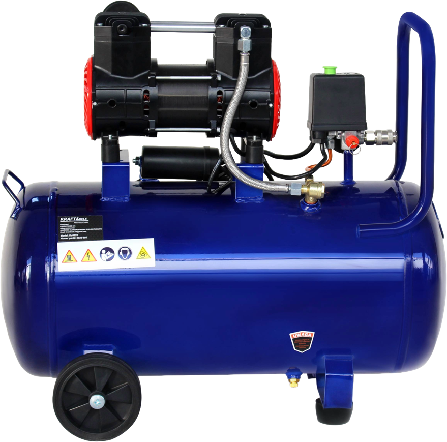 Oro kompresorius be alyvos KRAFT&DELE KD4092, 50 l, 1500 W, 230 V nuotrauka 3