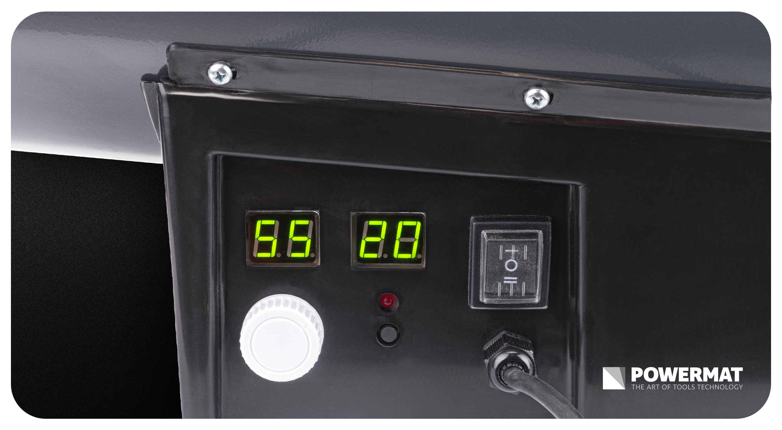 Powermat PM-NAG-65GLN dujinė oro pūtimo šildytuvė 65 kW su LCD termostatu nuotrauka 7