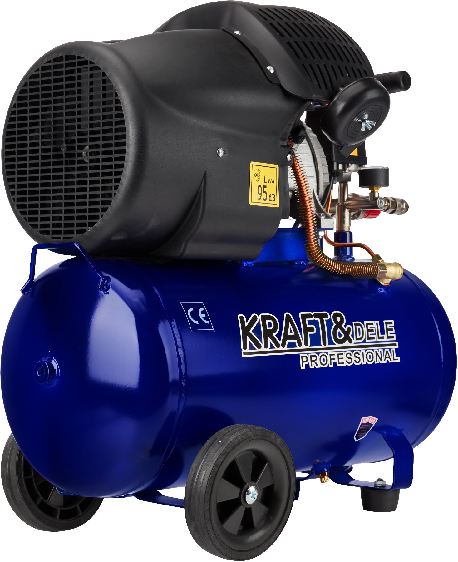Kraft&Dele KD4049 tepalinis oro kompresorius 50 l, 3,5 kW nuotrauka 5