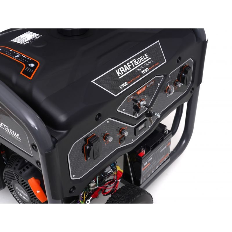 Benzininis vienfazis elektros generatorius KD696 (6,5/7 kW) nuotrauka 3