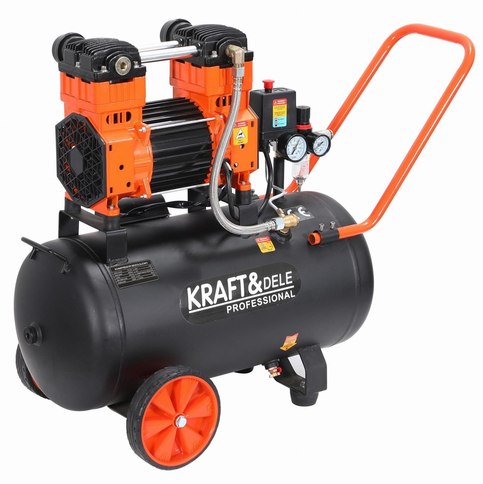 Kraft&Dele KD1393 betepalinis oro kompresorius 50 l nuotrauka 3