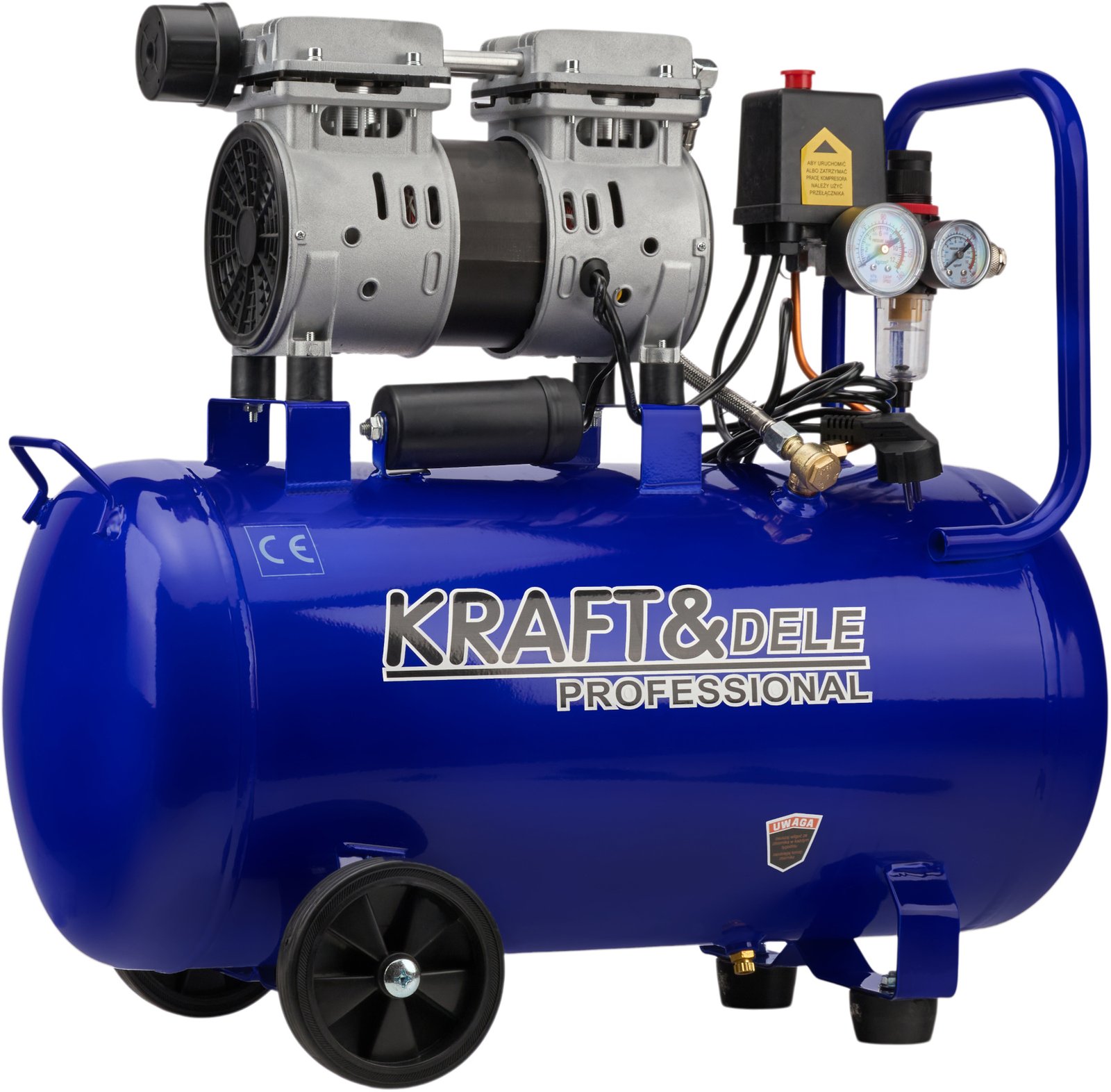 Kraft&Dele KD4048 bealyvis oro kompresorius, 50 l, 1500 W, 290 l/min nuotrauka 5