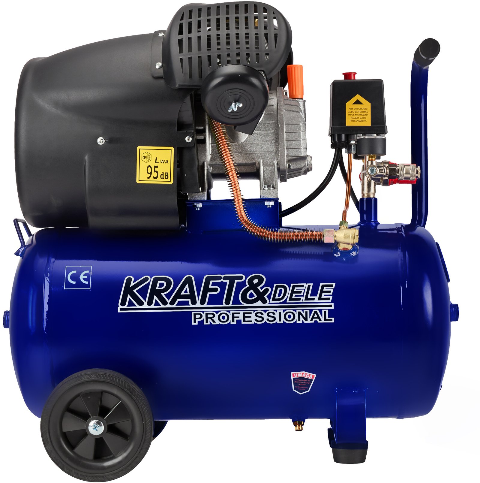 Kraft&Dele KD4049 tepalinis oro kompresorius 50 l, 3,5 kW nuotrauka 4