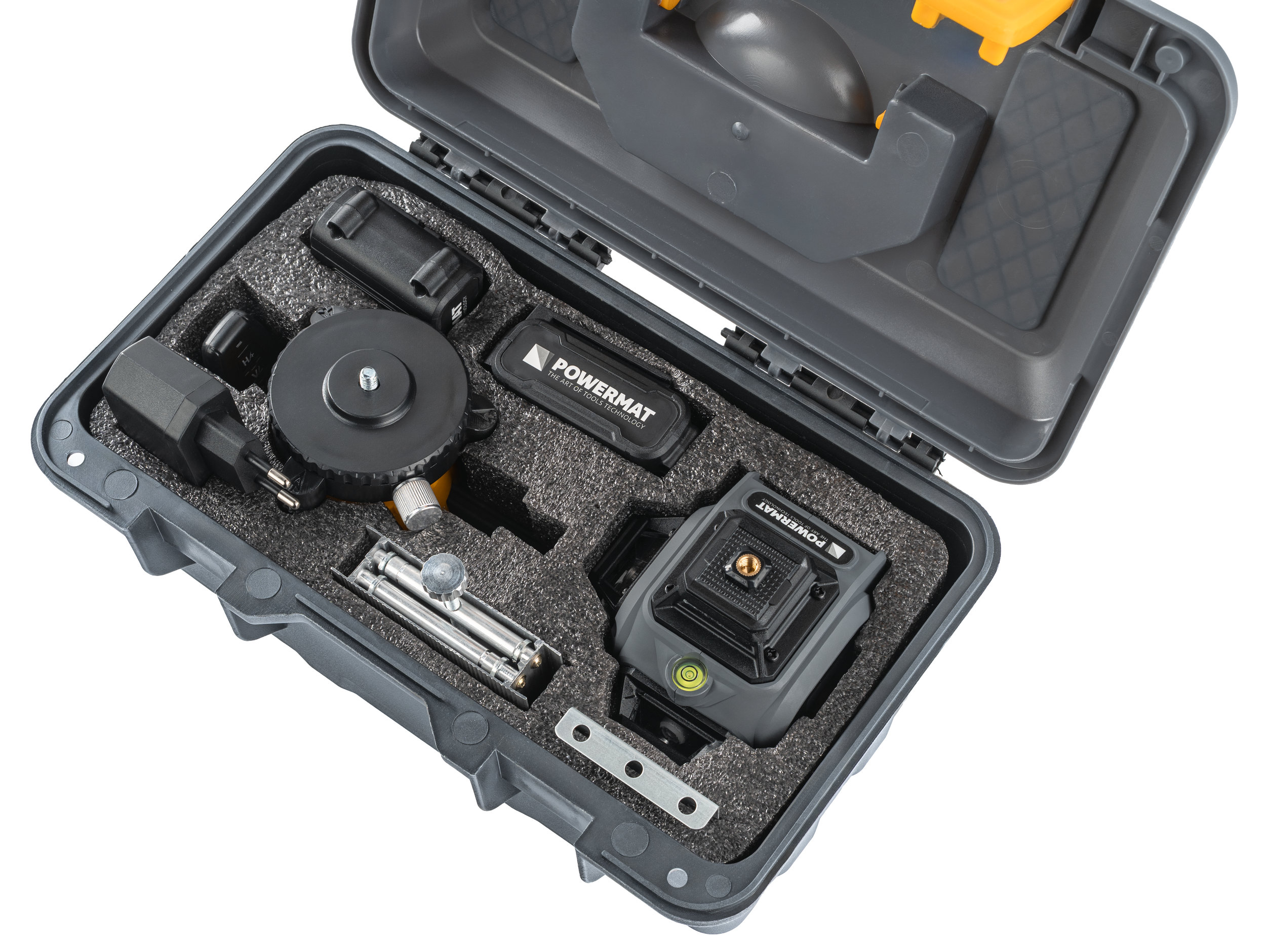 Kryžminis lazerinis nivelyras Powermat PM-PLK-4DM3 nuotrauka 7