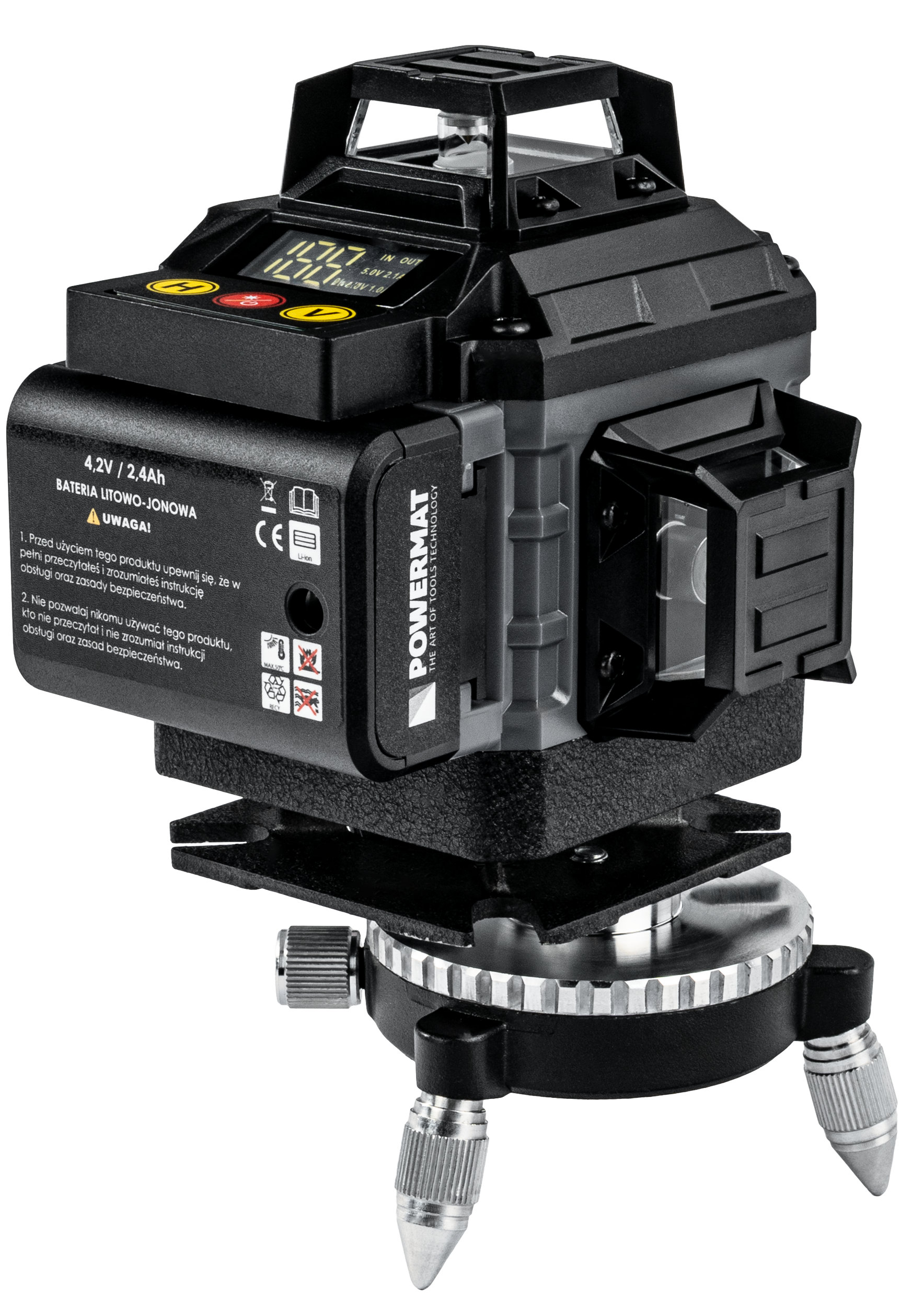 Powermat PM-PLK-4DM2 kryžminis lazerinis nivelyras nuotrauka 7