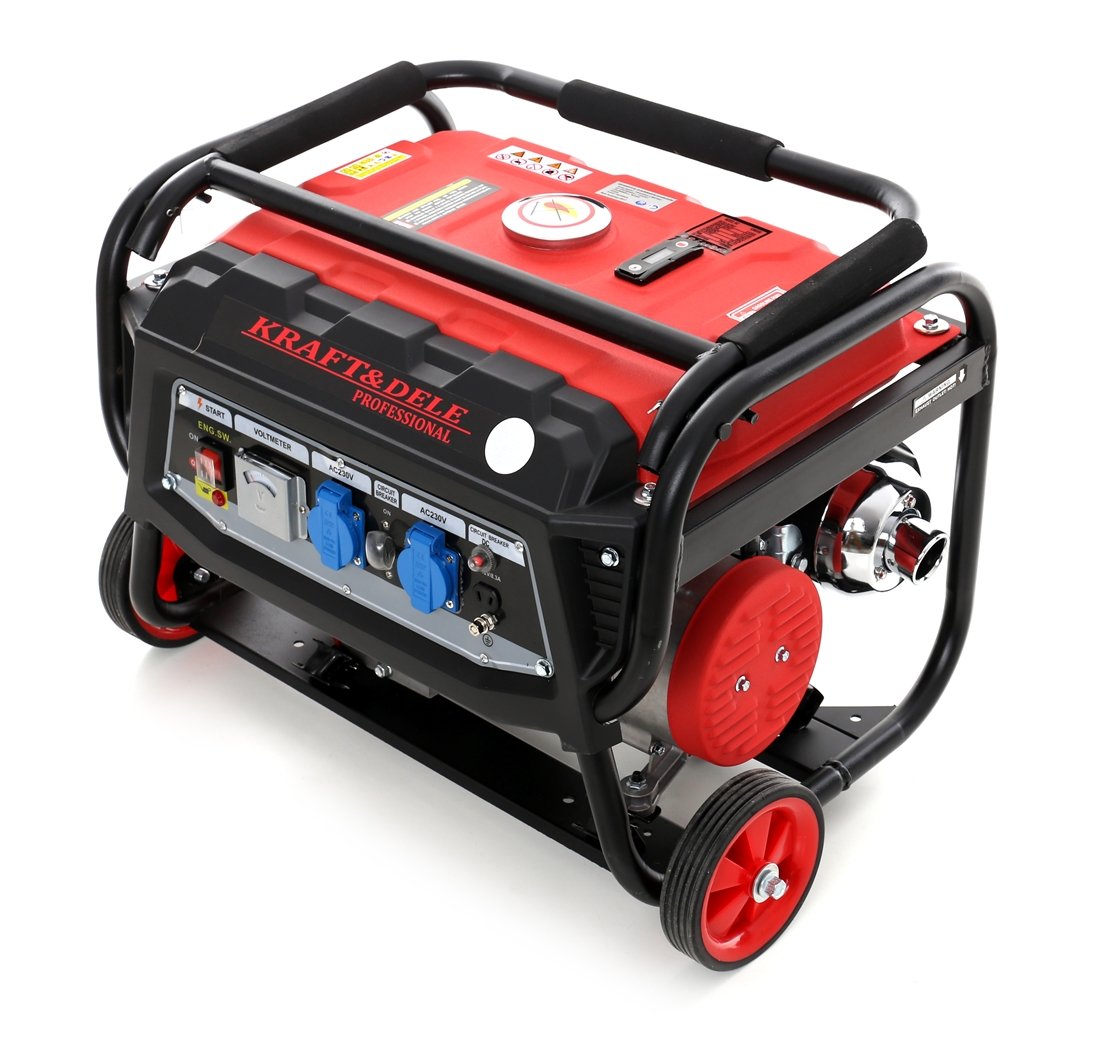 KRAFT&DELE KD138 benzininis vienfazis generatorius, 3000 W, 12/230 V nuotrauka 7