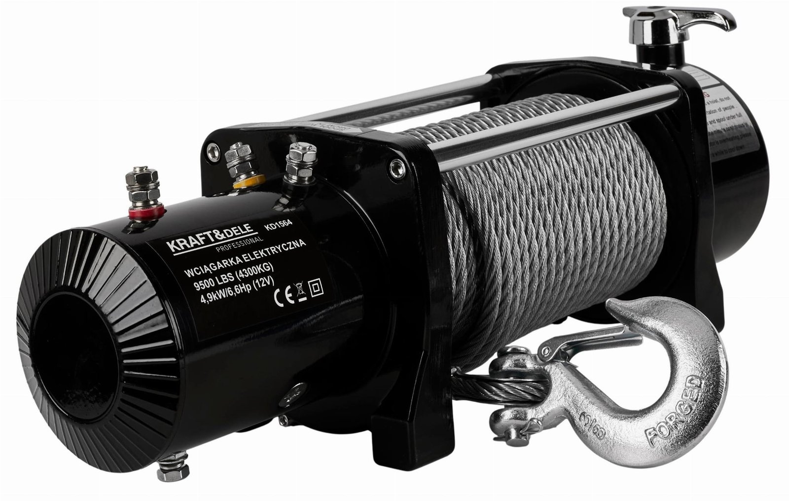 Elektrinė gervė KD1564 9500 LBS 12V nuotrauka 3