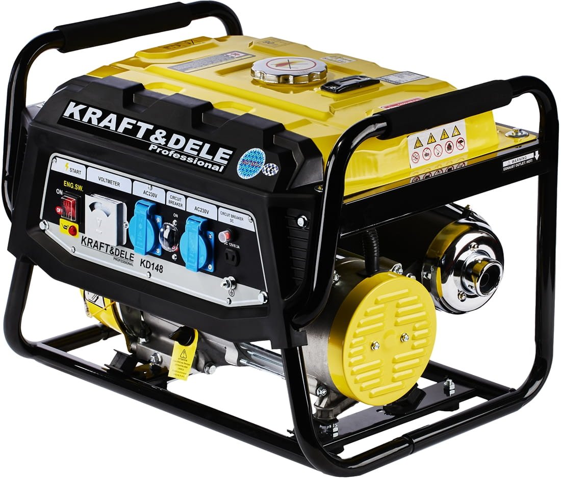 KRAFT&DELE KD148 3.5 kW vienfazis benzininis generatorius nuotrauka 4