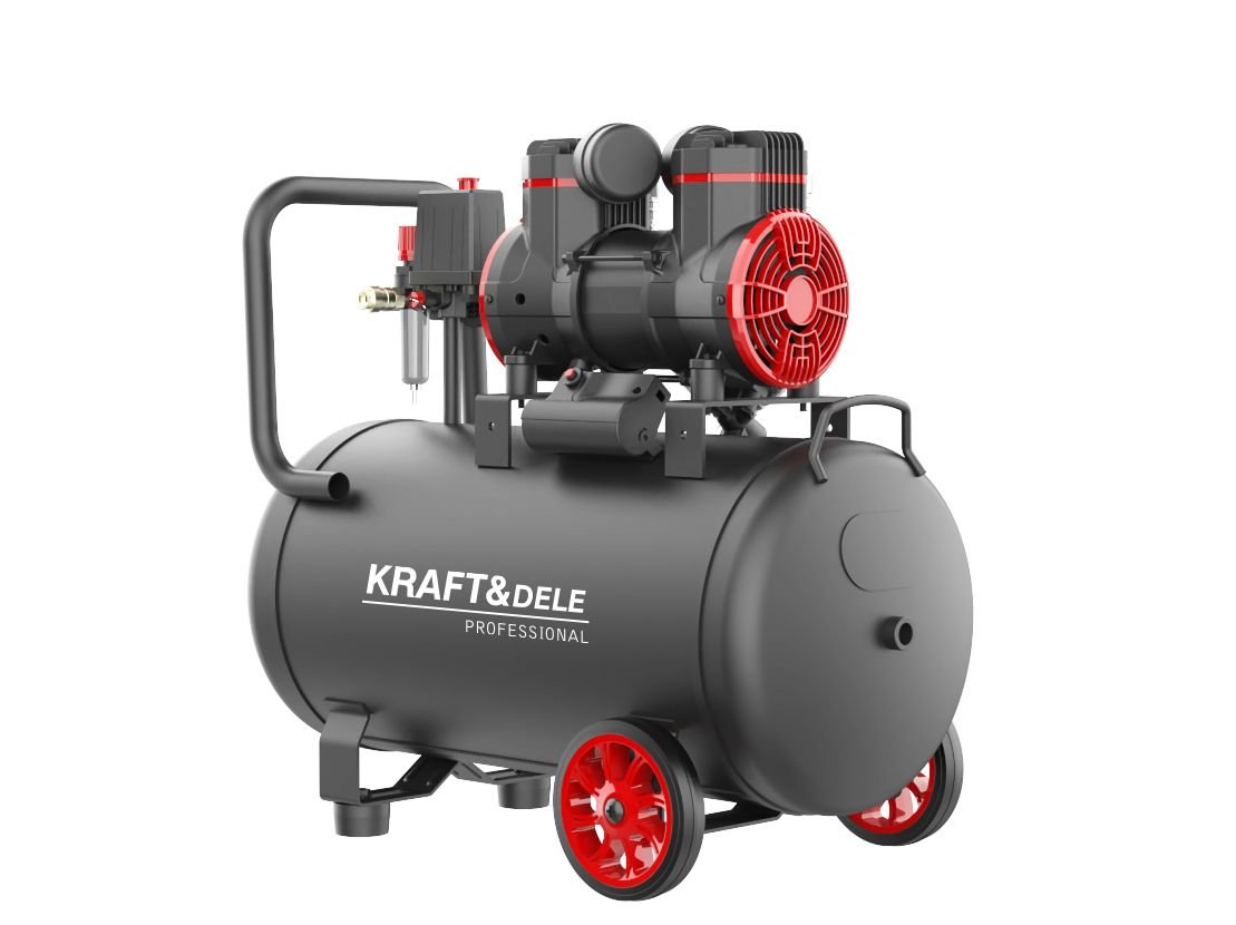 KRAFT&DELE KD1391 betepalinis oro kompresorius 50 l, 1500 W nuotrauka 3