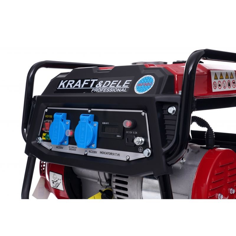 Kraft&Dele KD150 elektros generatorius, 1500 W, 12 V / 230 V, LCD nuotrauka 9