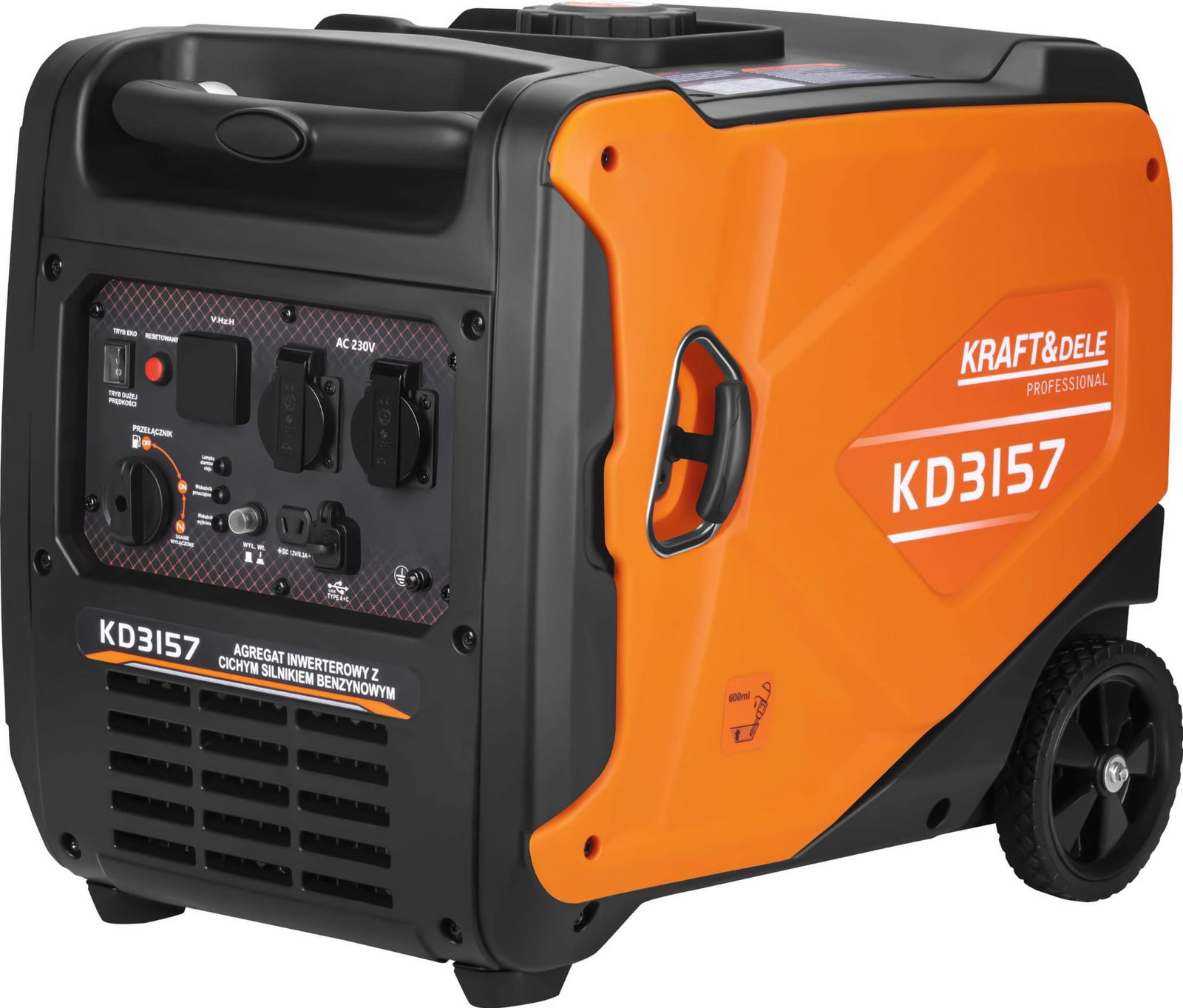 KRAFT&DELE KD3157 inverterinis generatorius 4,5 kW, 230 V
