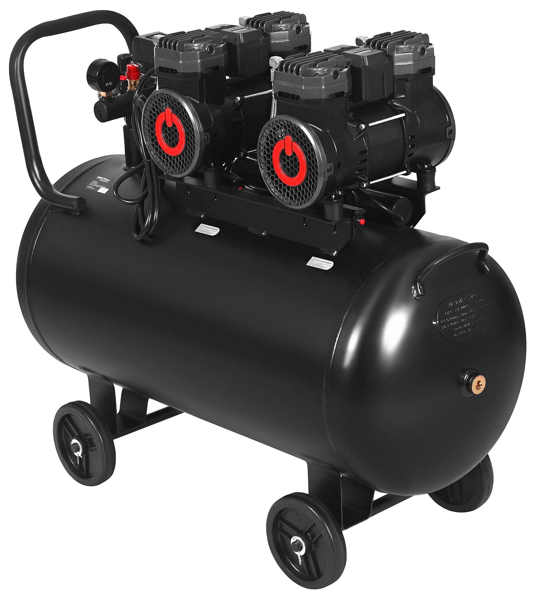 Betepalinis oro kompresorius Kraft&Dele KD4083, 100 l, 2×2200 W nuotrauka 5