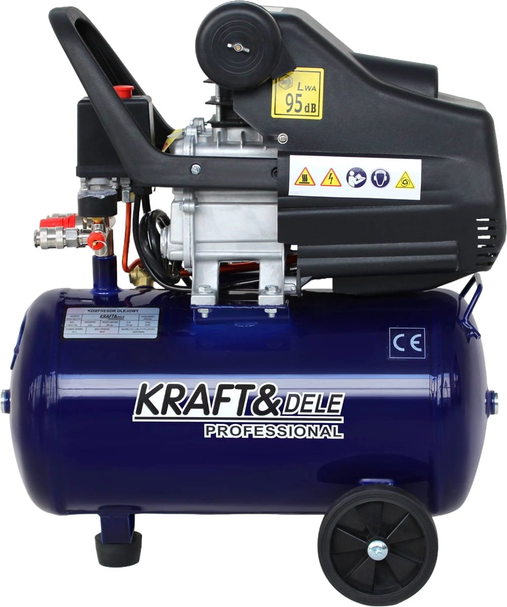 Kraft&Dele KD4050 alyvinis oro kompresorius 24 l, 230 V — nuotrauka